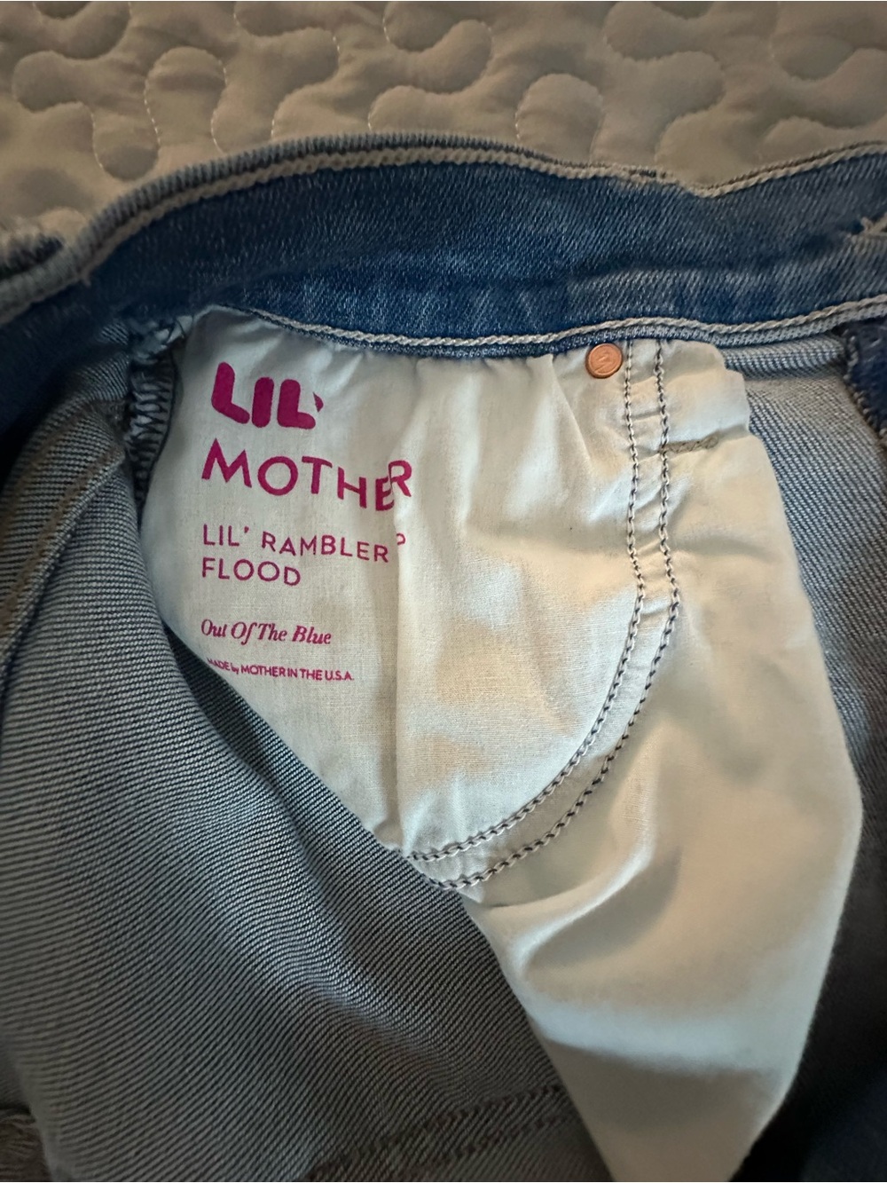 MOTHER LIL Rambler Flood in Light Blue Wash - Picture 2 of 7